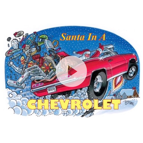 SANTA IN A CHEVROLET